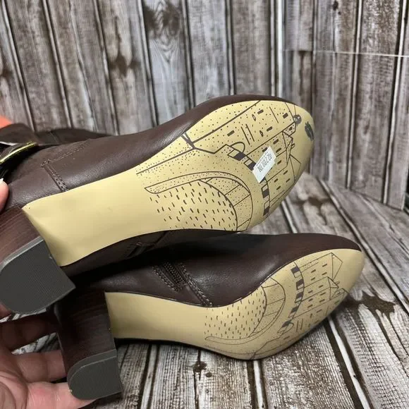 Bella Vita Heeled Boots Brown Size 6 Extra Wide - Picture 5 of 9